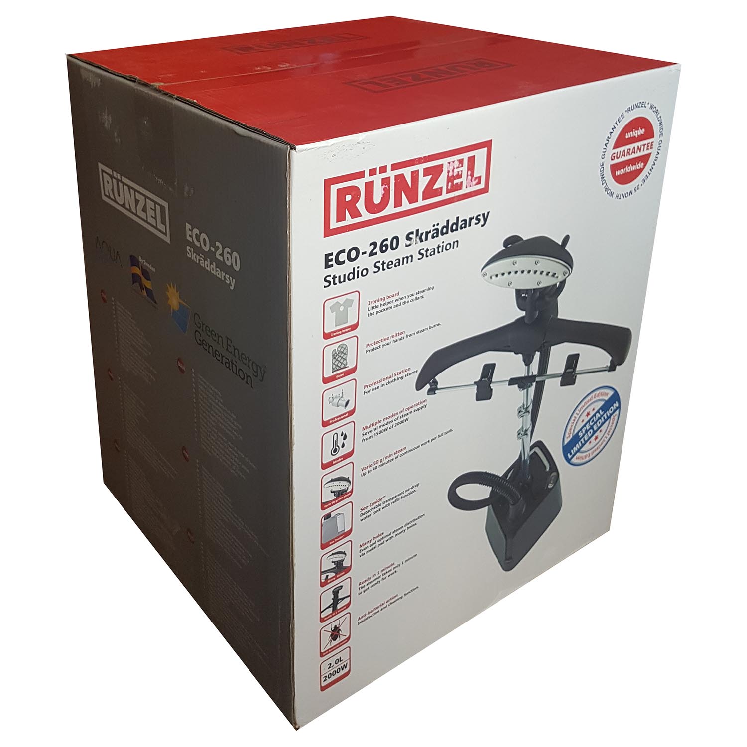 Отпариватель Runzel Eco-260 Skraddarsy - упаковка, коробка